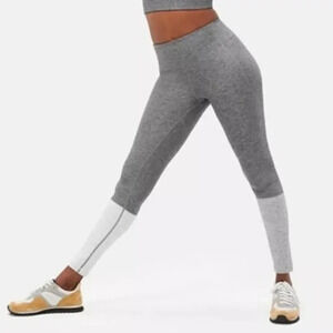 Outdoor Voices 7/8 Gray Colorblock Leggings Coolmax Lined Women's S